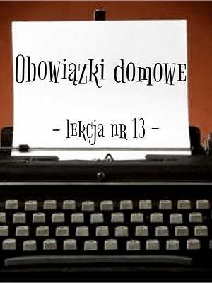 13 Lekcja obowiązki domowe po rosyjsku